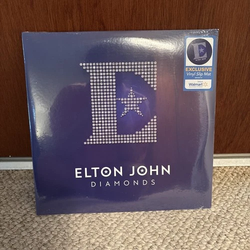 Elton John Diamonds Walmart Exclusive 2LP Vinyl & Slip Mat NEW Sealed