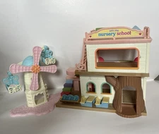 Calico Critters Baby Play Nursery School and Windmill Ferris Wheel