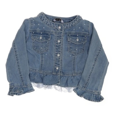 Elsy Baby, Jeansjacke, Mädchen, Größe: 92, Blau/Weiß #2Sg