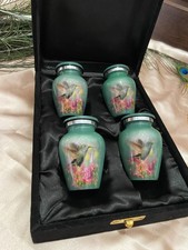 Small Urns for Human Ashes Hummingbird Urn Cremation Urn Keepsake Urn Set of 4