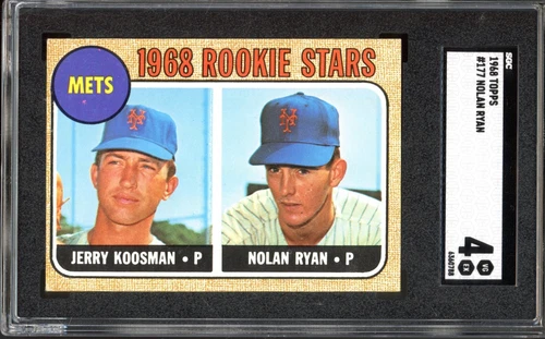 1968 Topps #177 Nolan Ryan Rookie SGC 4 Vintage HOF RC Baseball Card (0788)