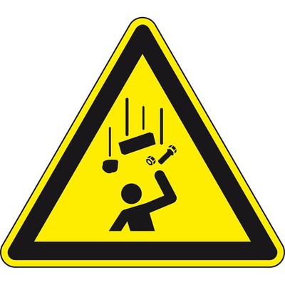 Schild Schild Warnung v. herabfallenden Gegenständen PVC SL 20cmDIN EN ISO7010