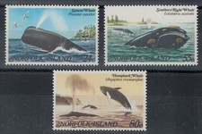 NORFOLK 1982 Marine Wildlife, Whales 3v MNH**