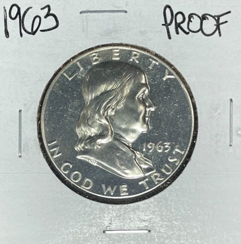 1963 FRANKLIN SILVER HALF DOLLAR ~ PROOF ~ BEAUTIFUL COIN ~