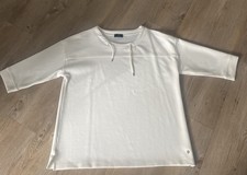 Monari Damen Pullover/Sweatshirt weiß Kurzarm Gr. 46  super Zustand