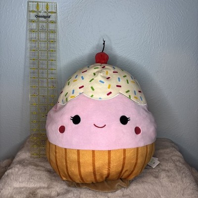 Squishmallows 12'' Clara the Cupcake Plush Stuffed Food Dessert KellyToy EUC