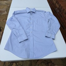 Brooks Brothers Dress Shirt Mens 16.5 34 Light Blue Regent Fit Button Up L