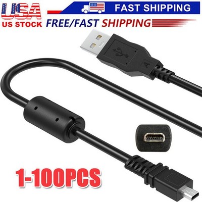 PwrON USB Charger PC Charging Data Sync Cable for Sony Cybershot DSC-W830 Camera
