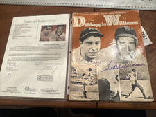Ted Williams Joe Dimaggio autographed 1964 Magazine Yankees Red Sox JSA Mantle