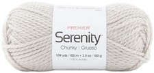 Premier Serenity Chunky Yarn-Greige - 3 Pack