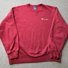 Vintage Champion Sweatshirt Mens XL Red Fleece Athletic Sports Made in USA 90s