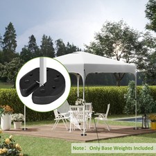 Total 12KG Gazebo Weights Set of 4 w/ Reinforce Pins for Canopies Tents