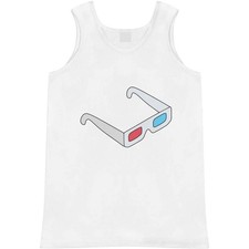 'Retro Red and Blue 3D Glasses' Adult Vest / Tank Top AV058951