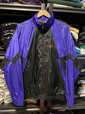 Vintage 90s Nike Cross Training Windbreaker Jacket Purple Black Gold Size XL VTG