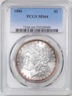 1886 $1 Morgan Silver Dollar MS64 PCGS 35028949