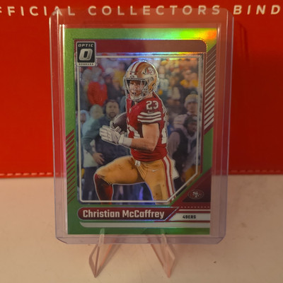 Panini 2024 Donruss Optic Christian McCaffrey Green #171 33/50 49ers