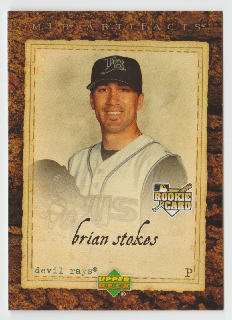 2007 Artifacts Baseball #74 Brian Stokes RC - Tampa Bay Devil Rays