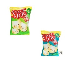 PURRTATO CHIPS CAT TOY 2pc ASST FLAVOR POTATO CHIPS ORGANIC CATNIP  CRINKLE USA