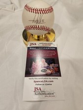MATT ADAMS signed OML baseball JSA COA CARDINALS ROCKIES BRAVES