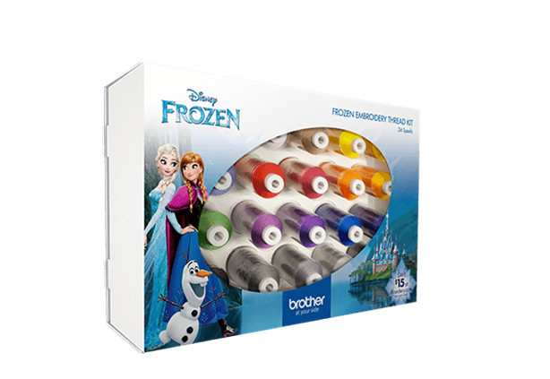 Machine Thread Kit | Brother Etpfroz124 24 Disney Frozen Colors Embroidery