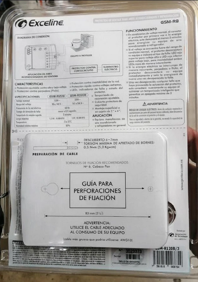 Exceline GSM-R120B Protector Against High and Low Voltage for Refrigeration - Image 3 of 3