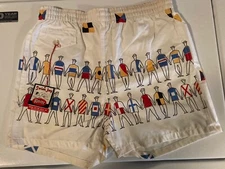 Vintage 60s REVERE SWIM JOY SURF BEACH Swimming Trunks Men’s S Cotton NOS