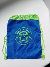 Build A Bear Blue And Green Backpack Cinch Drawstring Bag