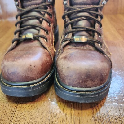Mack Boots Mens Size 7 Steel Toe Gorman Work Shoes Leather Upper Brown s-l400.jpg main image 4