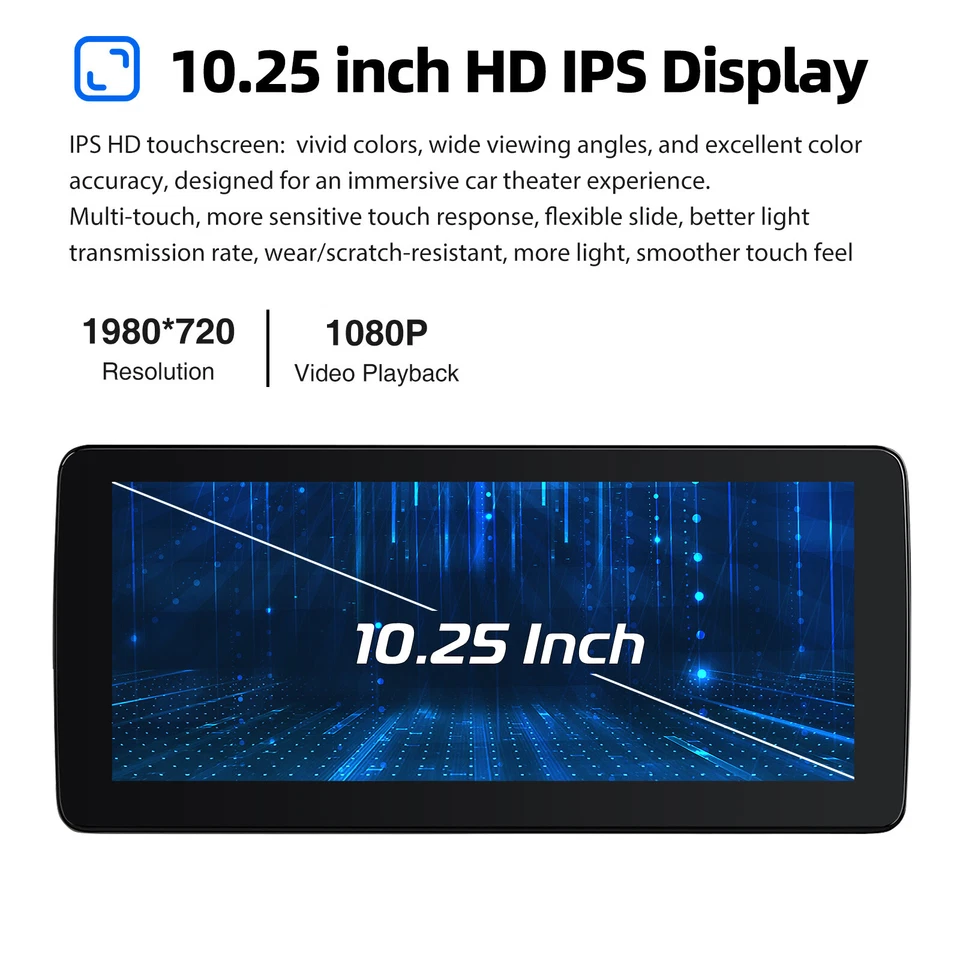 Para Mercedes Benz C W204 2007-10 6+128GB Coche Estéreo Apple Carplay Android 14 GPS Foto 4 de 4