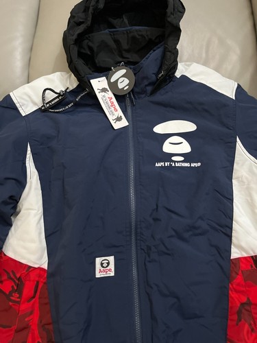 AAPE by A Bathing Ape Padded Jacket with Hidden Hood - Men L/Women XL -MRSP$400 - Picture 4 of 10