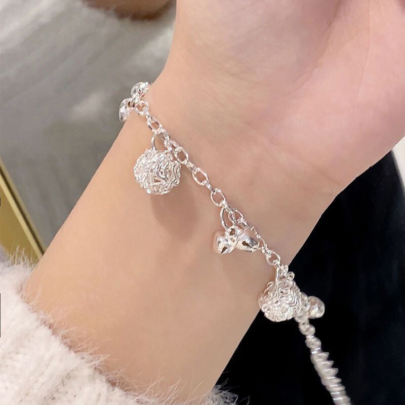 Return To ™:Red Heart Tag Bead Bracelet In Silver - Foto 9