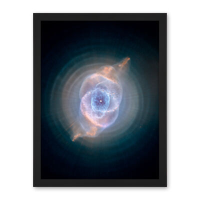 Hubble Space Telescope Cat's Eye Planetary Nebula Dying Star Framed Print 18X24