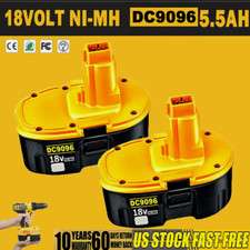 2x 5.5AH For Dewalt DC9096-2 18V Battery NiMH DC759 DC970 Drill replacement
