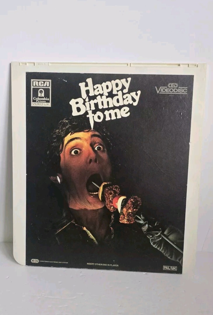 Happy Birthday To Me RCA CED Video Disc Vintage 1983 Videodisc