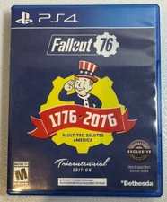 Fallout 76 Tricentennial Edition Playstation 4 Game With Stickers CIB Tested