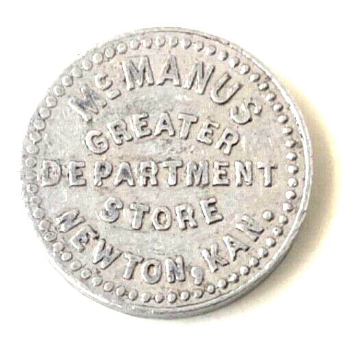Newton Kansas McManus Department Store Trade Token | eBay