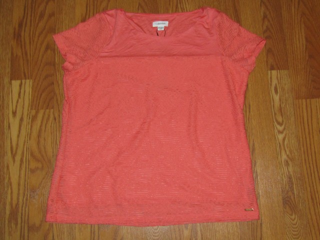Calvin Klein Women's Tee Shirt Textured 