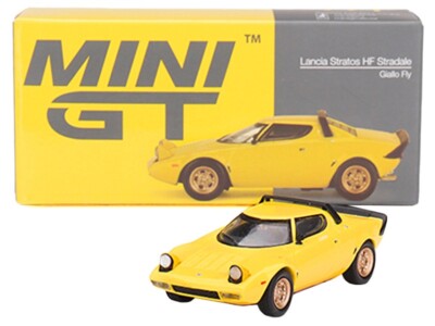 LANCIA STRATOS HF STRADALE GIALLO FLY YELLOW 1/64 DIECAST BY MINI