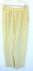 VTG Diane Gilman 100% Silk Olive Green Pull On Yoga Pants Wide Leg Sz PL — photo 4