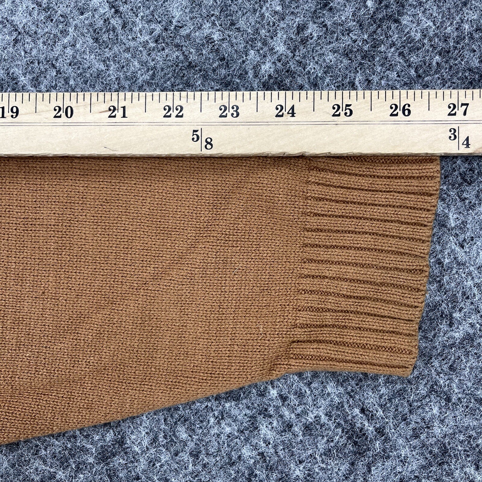 VINTAGE Steven Land Sweater Mens 3XL Brown Lambs Leather 90s