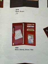 Quality full grain leather checkbook cover wallet