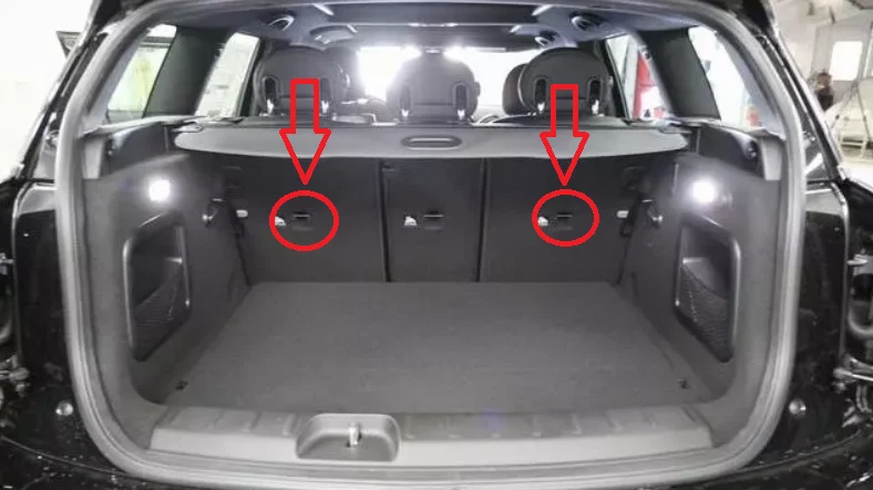 Trunk Rear Seats Envelope Style Cargo Net for MINI COOPER CLUBMAN F54 2016-2024 - Image 4 of 4