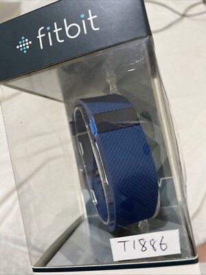 Fitbit Charge HR Fitness Activity Heart Rate And Activity Wristband Blue  Works