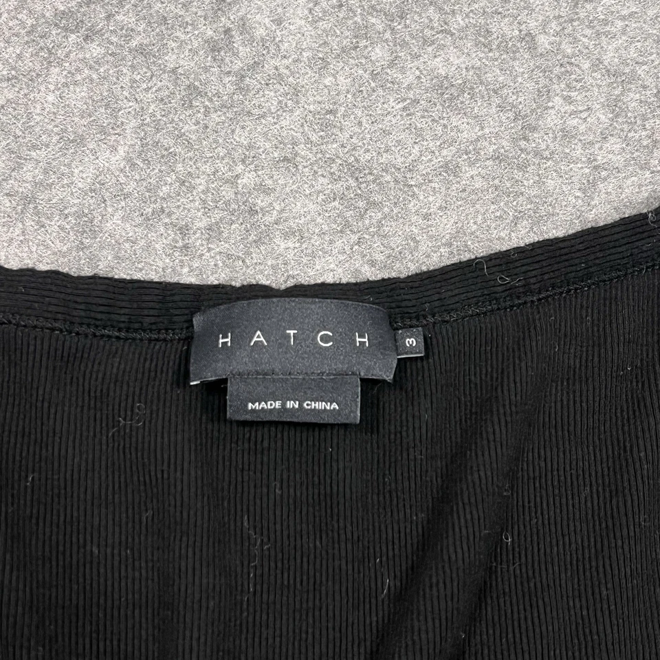 Hatch Collection The Softest Rib Nursing Maxi Dress Black Long Sleeve Size 3 - Image 2 of 4