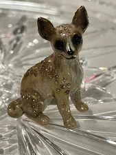 Jay Strongwater Pedro Chihuahua Swarovski Figurine. Vintage. Very Rare!!
