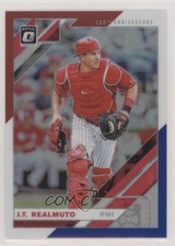 2019 Donruss Optic Red White & Blue 150th Anniversary Prizm /150 JT Realmuto nz0