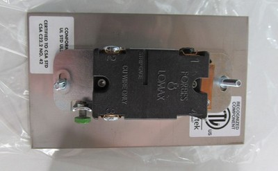 NEW FORBES & LOMAX STAINLESS STEEL 1-GANG SINGLE TOGGLE SWITCH