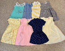 Lot of 10 Girls Size 5 Summer Dresses Crewcuts Lauren Gap Old Navy Healthtex