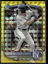 2025 Bowman Draft Chrome Sean Gamble Yellow Geometric 1st Bowman /75 #BDC-178