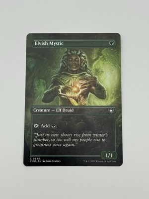 Elvish Mystic (Borderless) #648 (NM) Commander Masters CMM Magic MTG